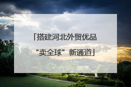 搭建河北外贸优品“卖全球”新通道