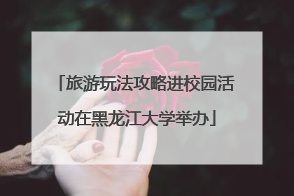 旅游玩法攻略进校园活动在黑龙江大学举办