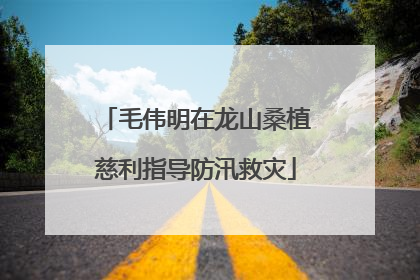 毛伟明在龙山桑植慈利指导防汛救灾