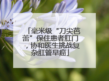 毫米级“刀尖芭蕾”保住患者肛门，协和医生挑战复杂肛管早癌