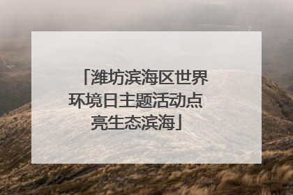 潍坊滨海区世界环境日主题活动点亮生态滨海