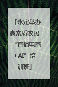 永定举办高素质农民“直播电商+AI”培训班