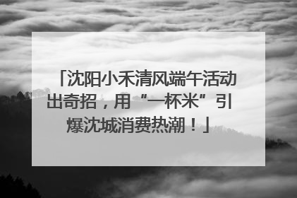 沈阳小禾清风端午活动出奇招，用“一杯米”引爆沈城消费热潮！