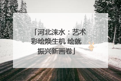 河北涞水：艺术彩绘焕生机 绘就振兴新画卷