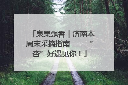 泉果飘香|济南本周末采摘指南——“杏”好遇见你!