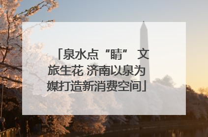泉水点“睛” 文旅生花 济南以泉为媒打造新消费空间