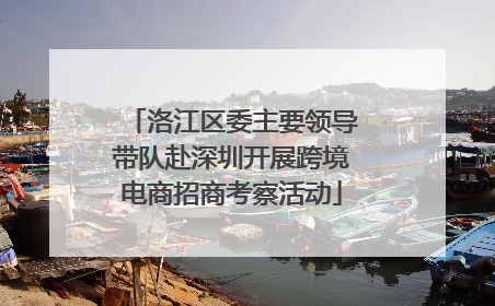 洛江区委主要领导带队赴深圳开展跨境电商招商考察活动