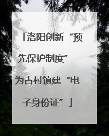 洛阳创新“预先保护制度” 为古村镇建“电子身份证”