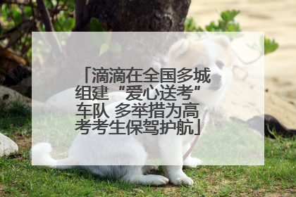 滴滴在全国多城组建“爱心送考”车队 多举措为高考考生保驾护航