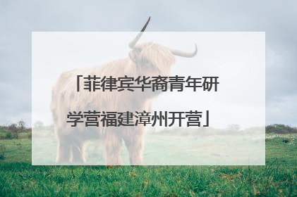 菲律宾华裔青年研学营福建漳州开营