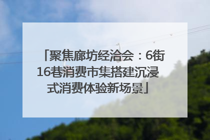 聚焦廊坊经洽会：6街16巷消费市集搭建沉浸式消费体验新场景