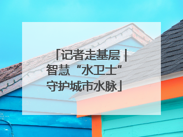 记者走基层｜智慧“水卫士”守护城市水脉