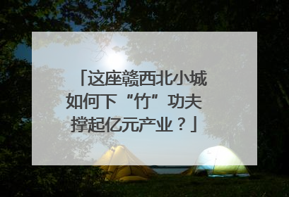 这座赣西北小城如何下“竹”功夫撑起亿元产业？