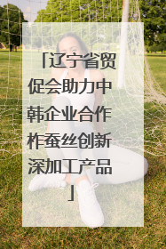 辽宁省贸促会助力中韩企业合作柞蚕丝创新深加工产品