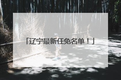辽宁最新任免名单！