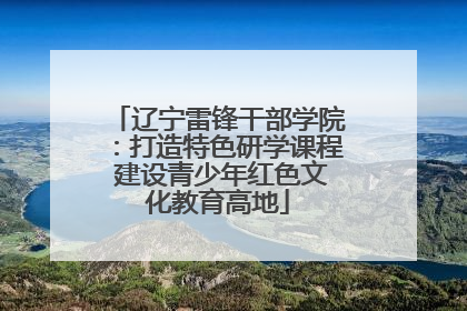 辽宁雷锋干部学院：打造特色研学课程 建设青少年红色文化教育高地