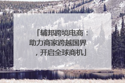 辅邦跨境电商：助力商家跨越国界，开启全球商机