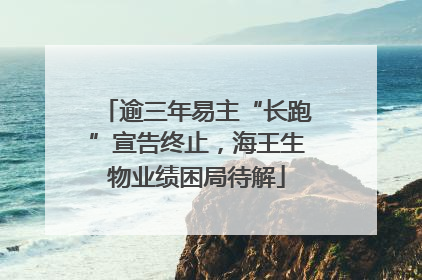 逾三年易主“长跑”宣告终止，海王生物业绩困局待解