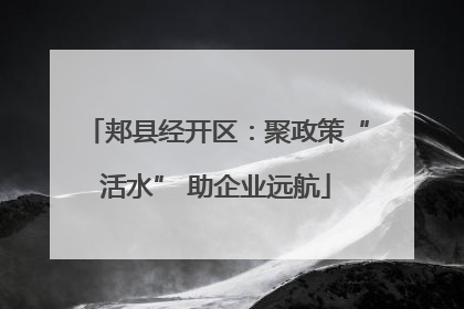 郏县经开区：聚政策“活水” 助企业远航