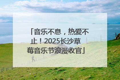 音乐不息，热爱不止！2025长沙草莓音乐节浪漫收官