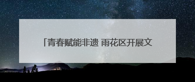 青春赋能非遗 雨花区开展文化遗产宣传和保护主题活动