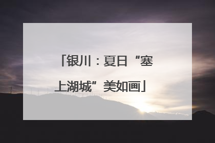 银川：夏日“塞上湖城”美如画