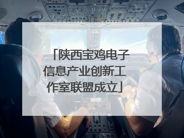 陕西宝鸡电子信息产业创新工作室联盟成立