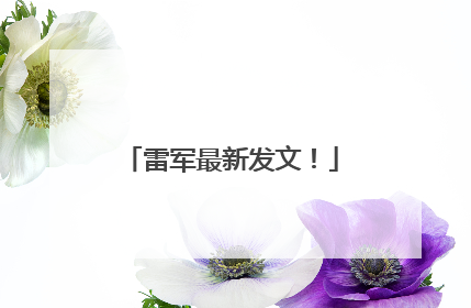 雷军最新发文！