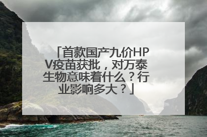 首款国产九价HPV疫苗获批，对万泰生物意味着什么？行业影响多大？