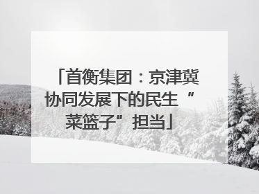 首衡集团：京津冀协同发展下的民生“菜篮子”担当