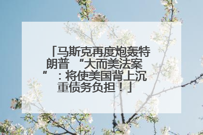 马斯克再度炮轰特朗普 “大而美法案”：将使美国背上沉重债务负担！