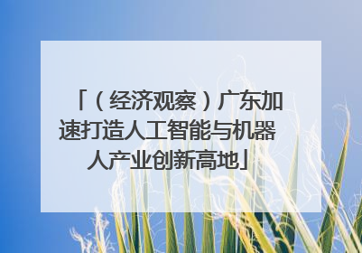 （经济观察）广东加速打造人工智能与机器人产业创新高地