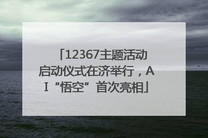 12367主题活动启动仪式在济举行，AI“悟空”首次亮相
