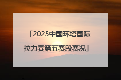 2025中国环塔国际拉力赛第五赛段赛况