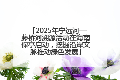 2025年宁远河—藤桥河溯源活动在海南保亭启动，挖掘沿岸文脉推动绿色发展