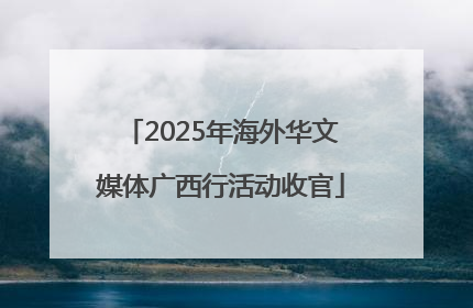 2025年海外华文媒体广西行活动收官