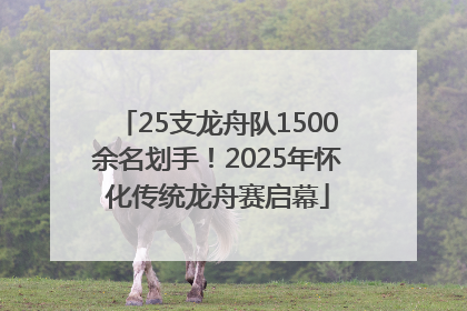 25支龙舟队1500余名划手！2025年怀化传统龙舟赛启幕