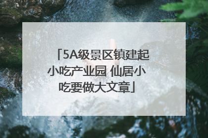 5A级景区镇建起小吃产业园 仙居小吃要做大文章